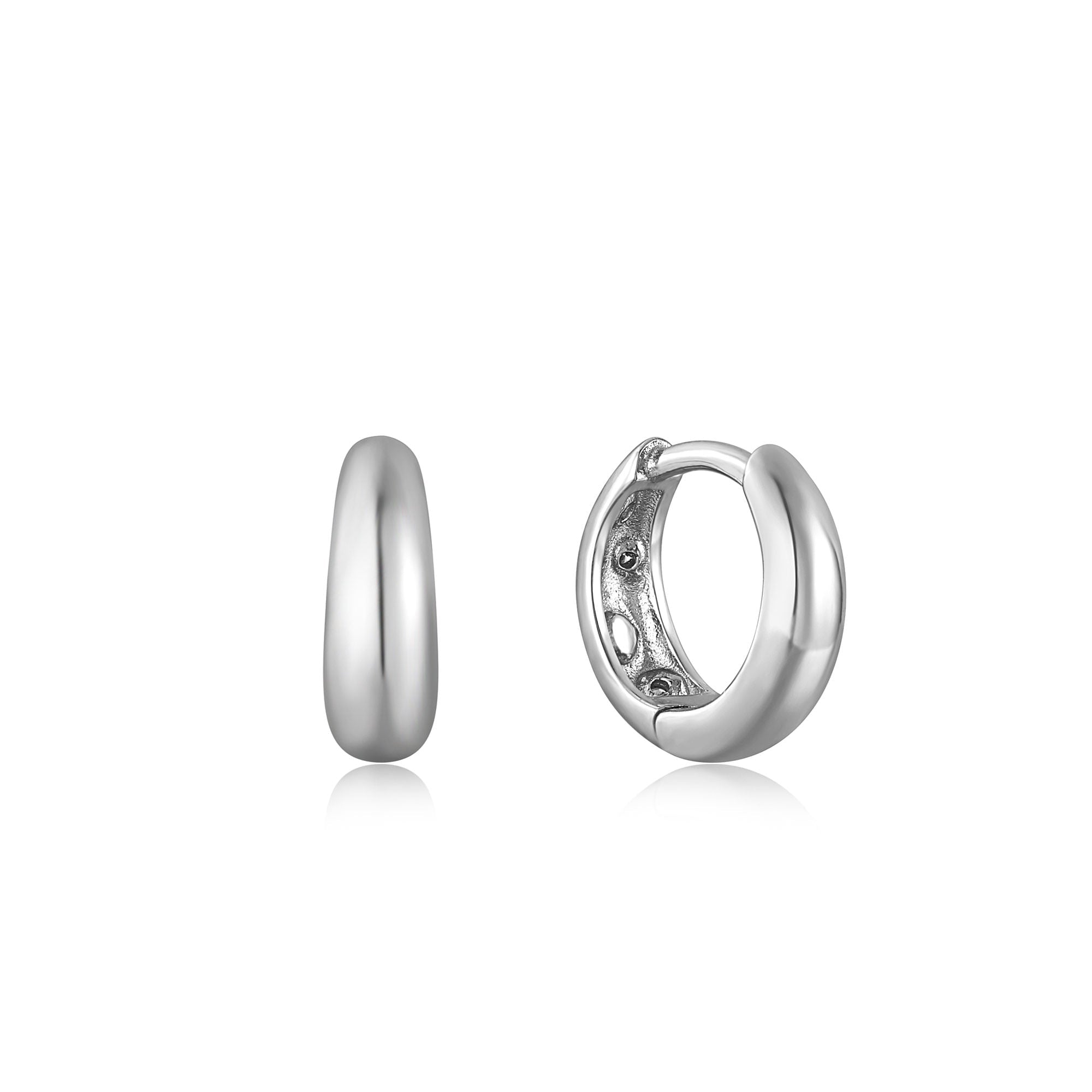 Ania Haie Silver Starry Kyoto Opal Huggie Hoop Earrings