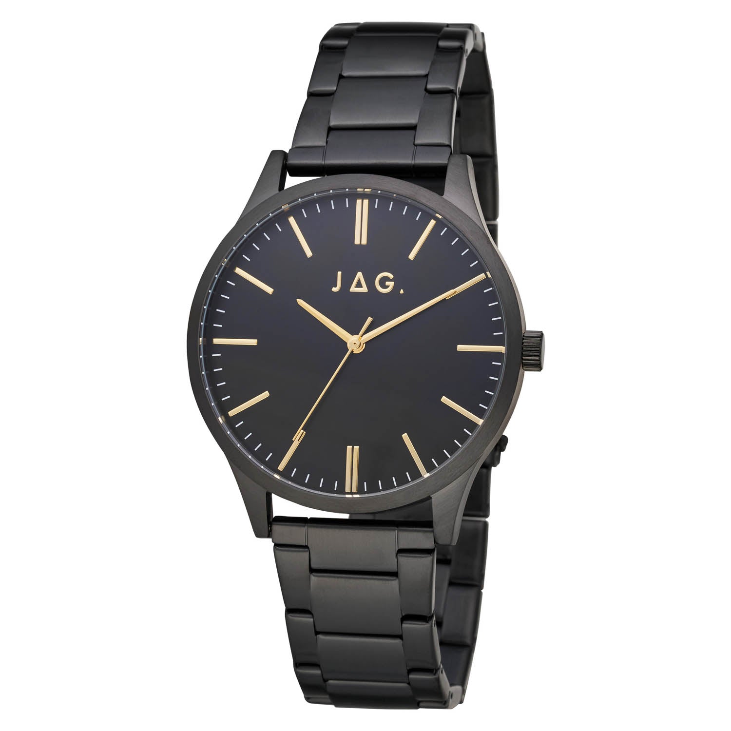 Jag Malcom Ii Black Stainless Steel 45mm Watch