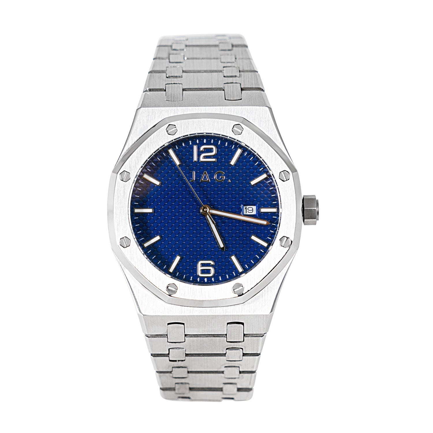 Jag Brighton Silver Stainless Steel 41mm Watch