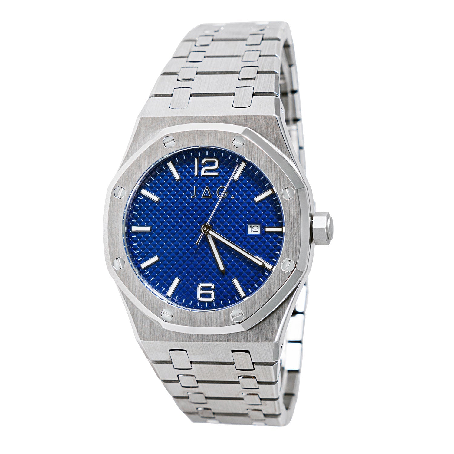 Jag Brighton Silver Stainless Steel 41mm Watch