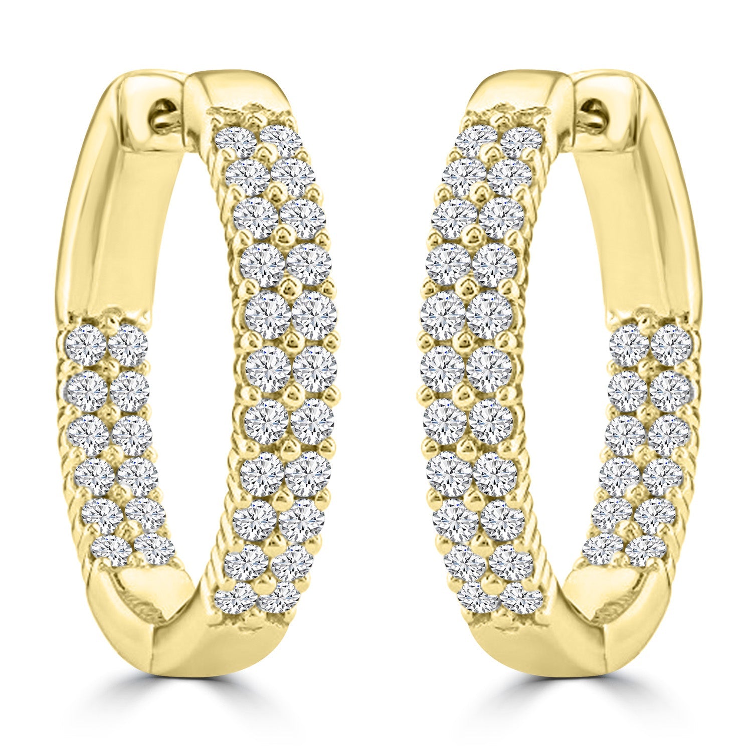 1.50ct Lab Grown Diamond Earrings in 18K Yellow Gold
