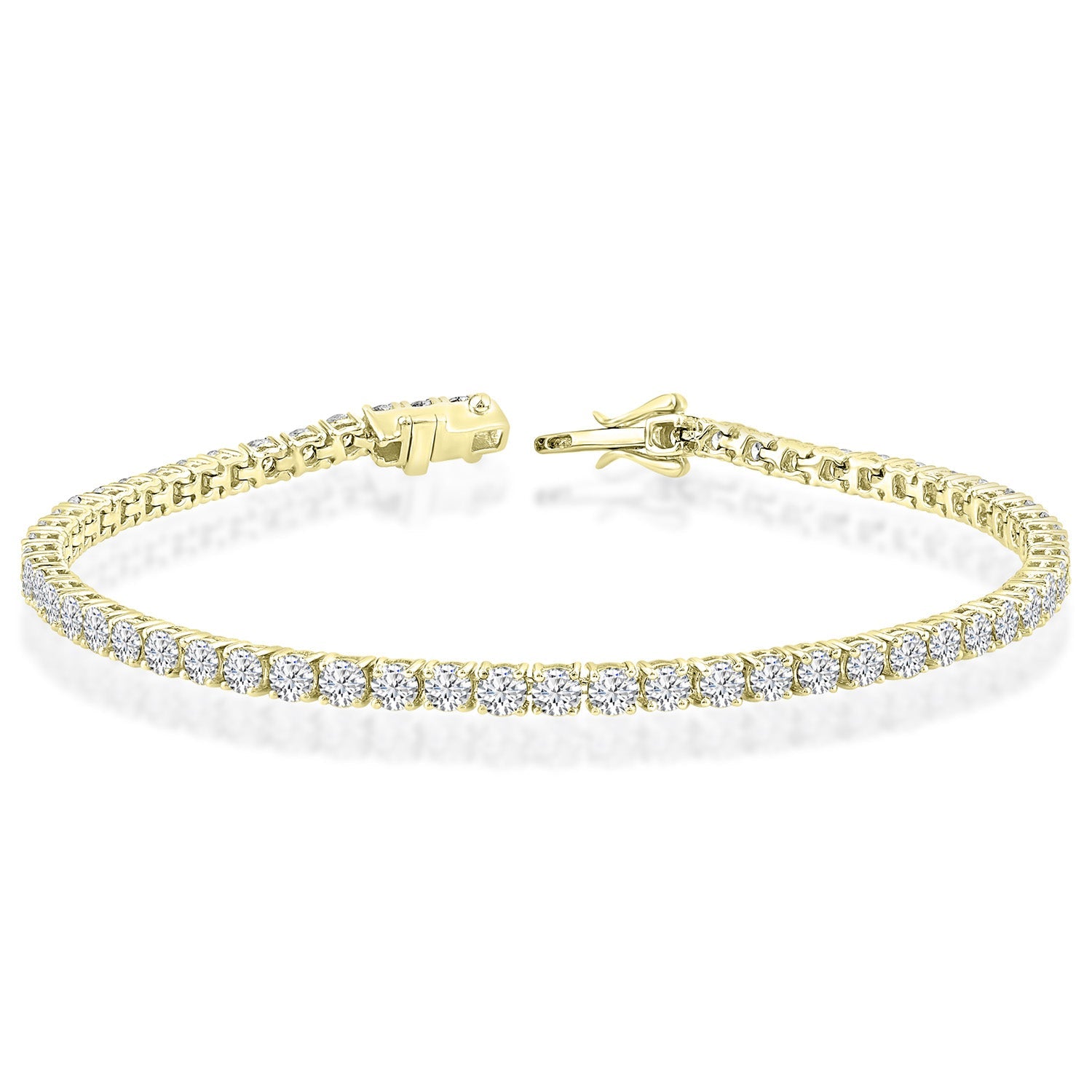 2.00ct Lab Grown Diamond Bracelet in 18K Yellow Gold