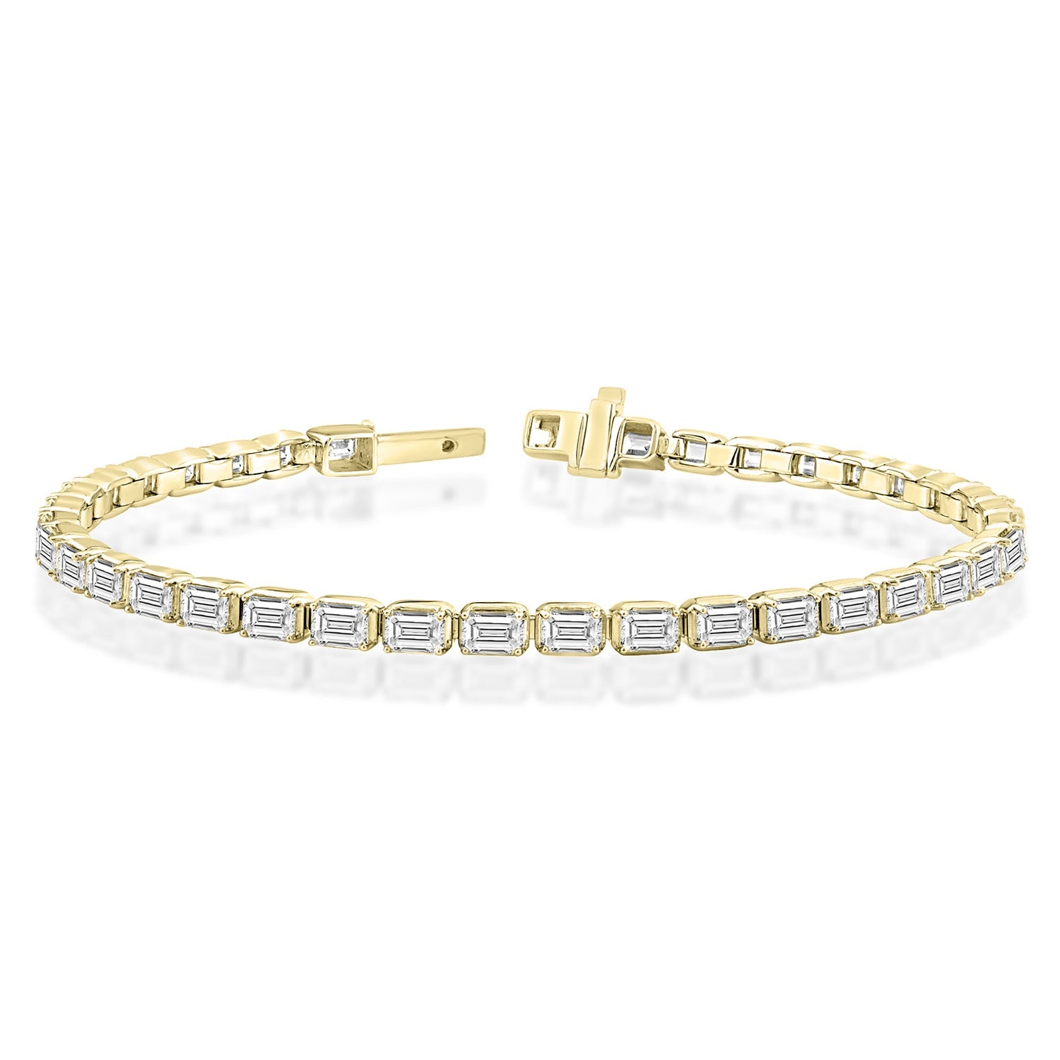 7.25ct Lab Grown Diamond Bracelet in 18K Yellow Gold