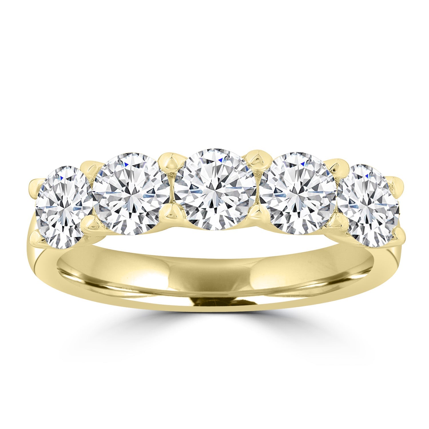 1.25ct Lab Grown Diamond Ring in 18K Yellow Gold