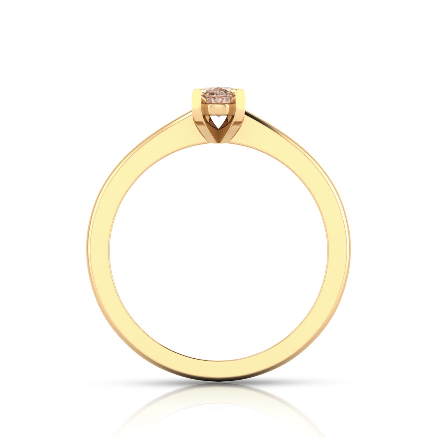 Morganite Ring in 9K Yellow Gold