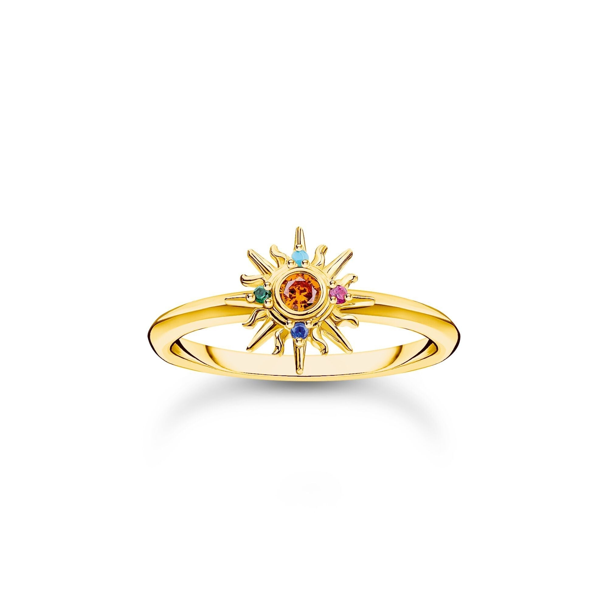 THOMAS SABO Ring with sun and colourful stones
