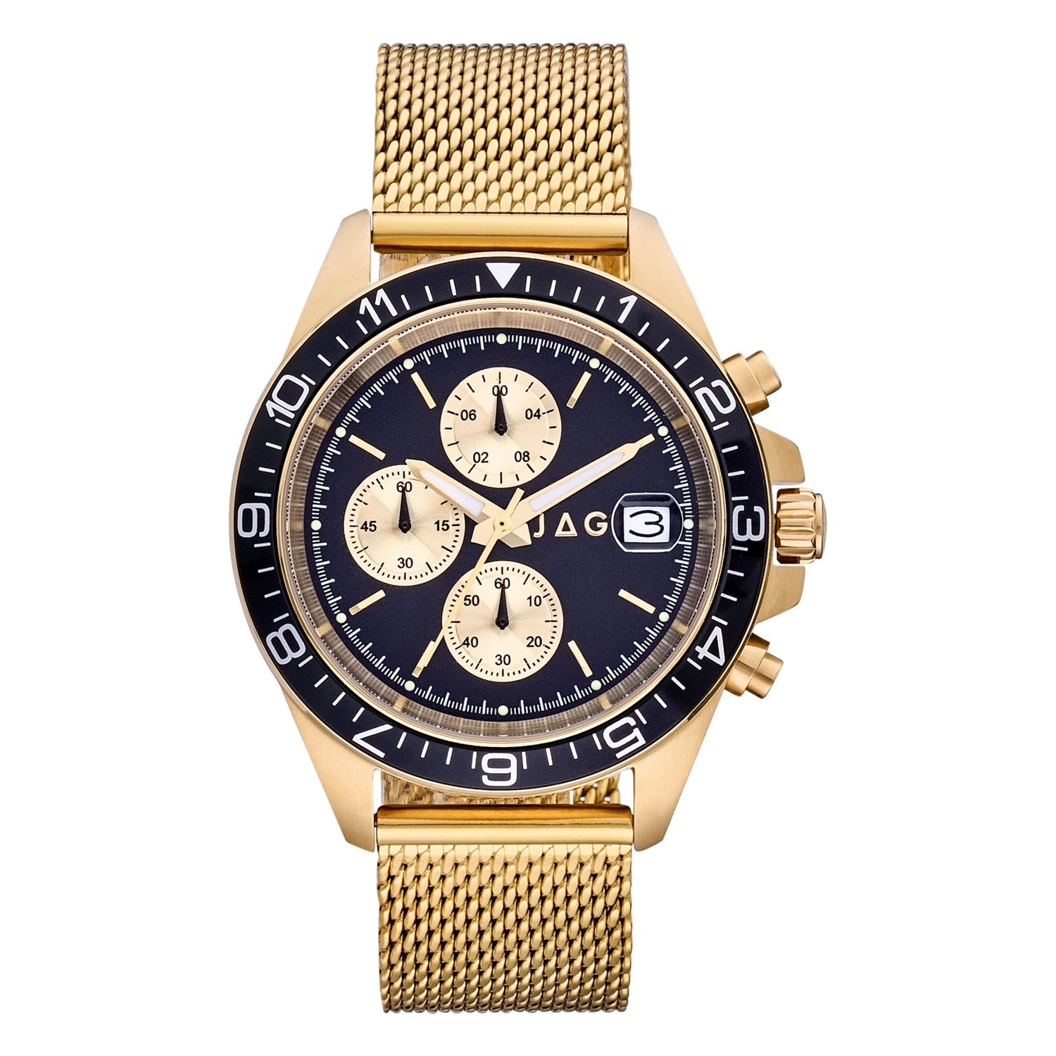 Jag Curl Curl Gold Stainless Steel 42mm Watch