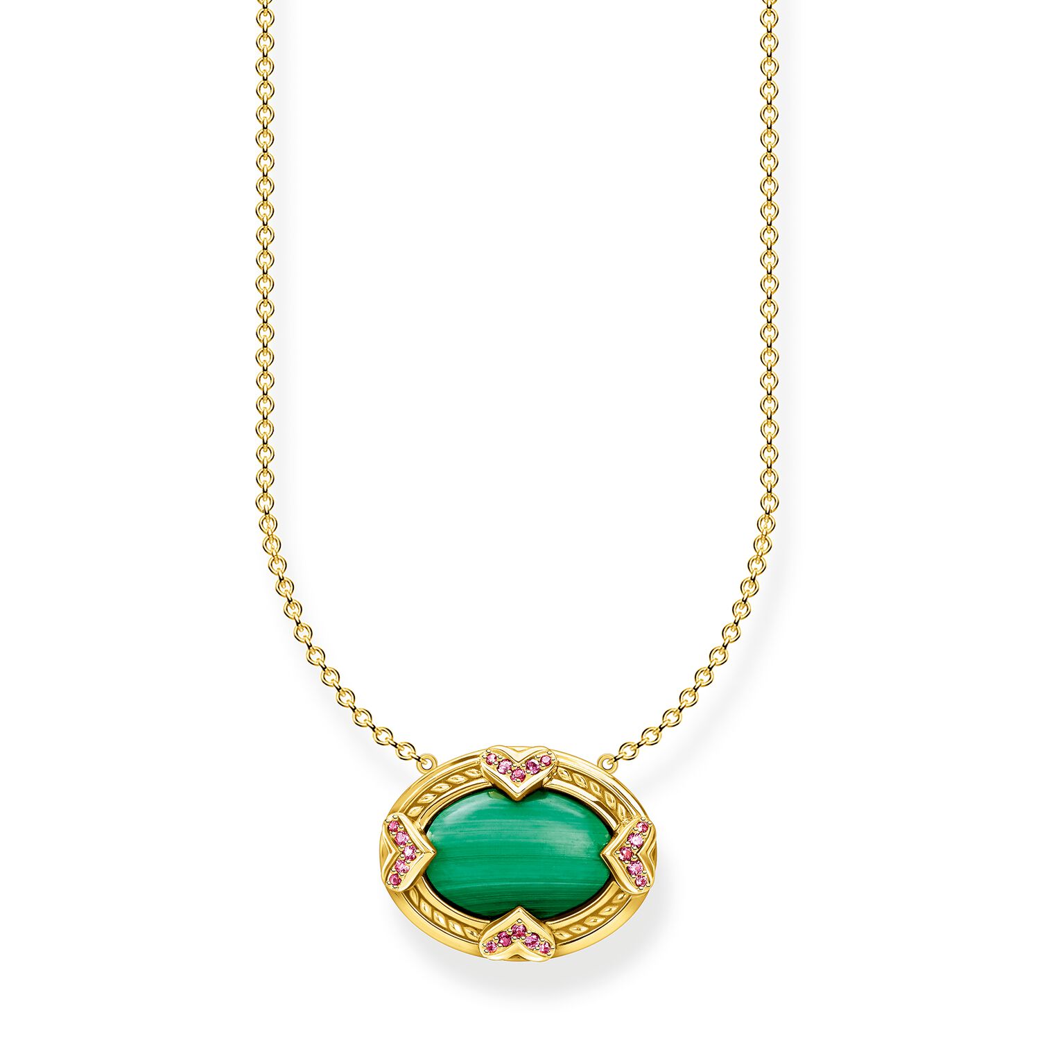 Thomas Sabo Necklace Green Stone