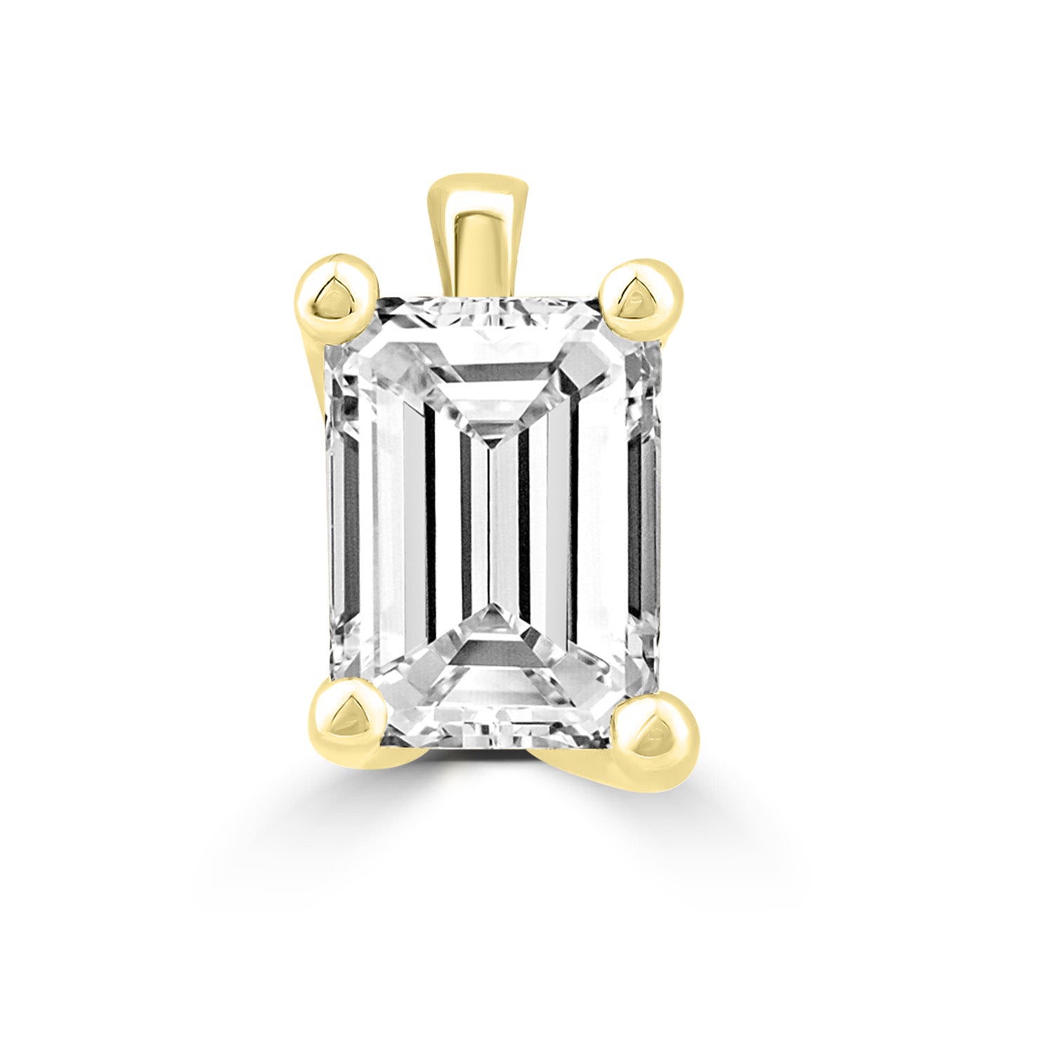 0.70ct Lab Grown Diamond Pendant in 18K Yellow Gold