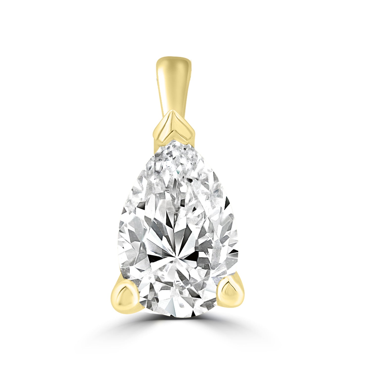 0.70ct Lab Grown Diamond Pendant in 18K Yellow Gold